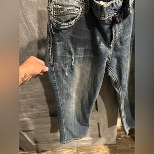 Women's Maurice's knee length denim capris